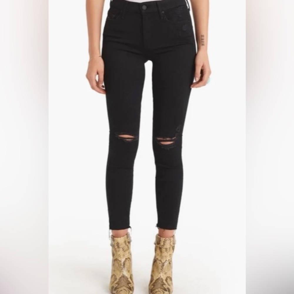 MOTHER Charcoal Denim Jeans